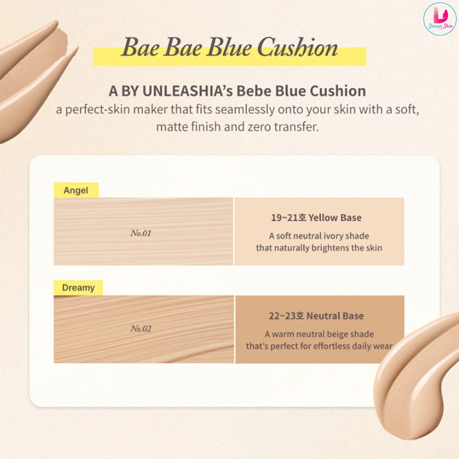 A by Unleashia Bae Bae Blue Cushion [#01 Angel]